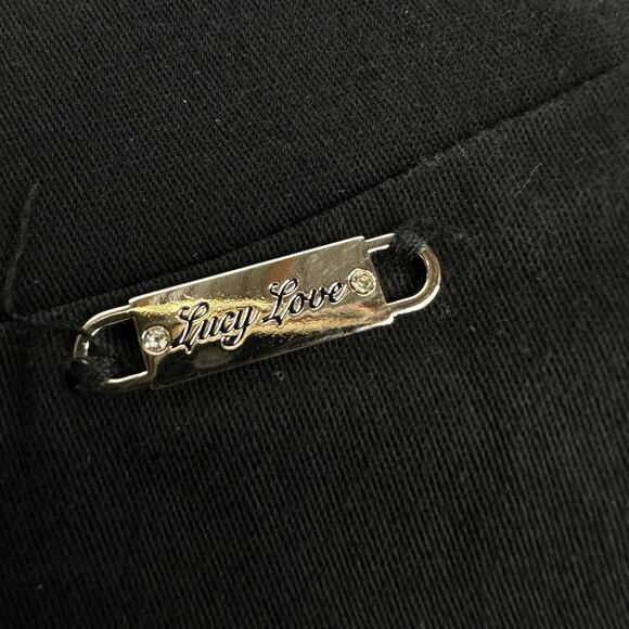 lucy love black a-line Red Star Pin skirt size XS - Picture 5 of 6